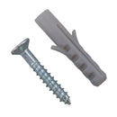 4mm x 25mm PZ2 Countersunk Wood Screws Fasteners with Raw Plugs
