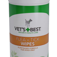 Multi-Purpose Natures Plant Based Formula Dog Flea & Tick Wipes - 50 Wipes
