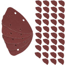 200 x Hook And Loop Detail Sanding Pads Discs 140mm Triangular 60 Grit Coarse