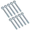 M12 100mm Eye Bolt Single Bolt Zinc Plated Threaded Rings DIN444 Catenary Wire