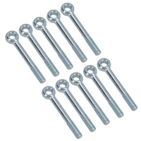 M12 100mm Eye Bolt Single Bolt Zinc Plated Threaded Rings DIN444 Catenary Wire