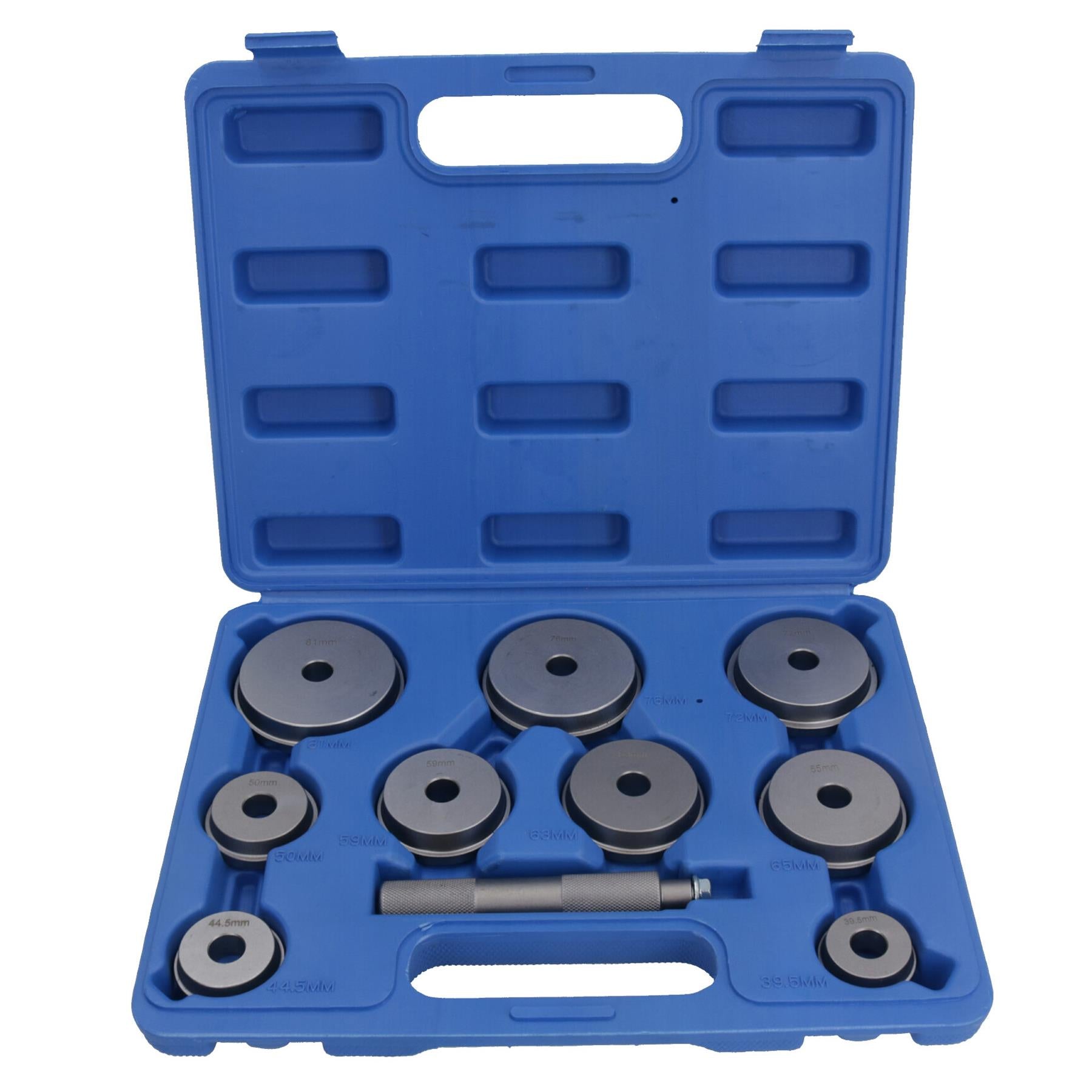 Bearing race and seal driver 10pc kit aluminium 40 - 81mm U S PRO