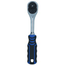 1/4in Drive Straight Headed Ratchet 90 Teeth Quick Release With Rubber Grip
