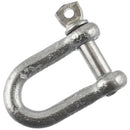 D Shackle Dee Link M6 - M12 Galvanised Steel Lifting Towing Rigging Pin Loop