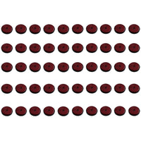 Red Round Circular Reflectors for Driveway Gate Fence Posts Trailer Rears
