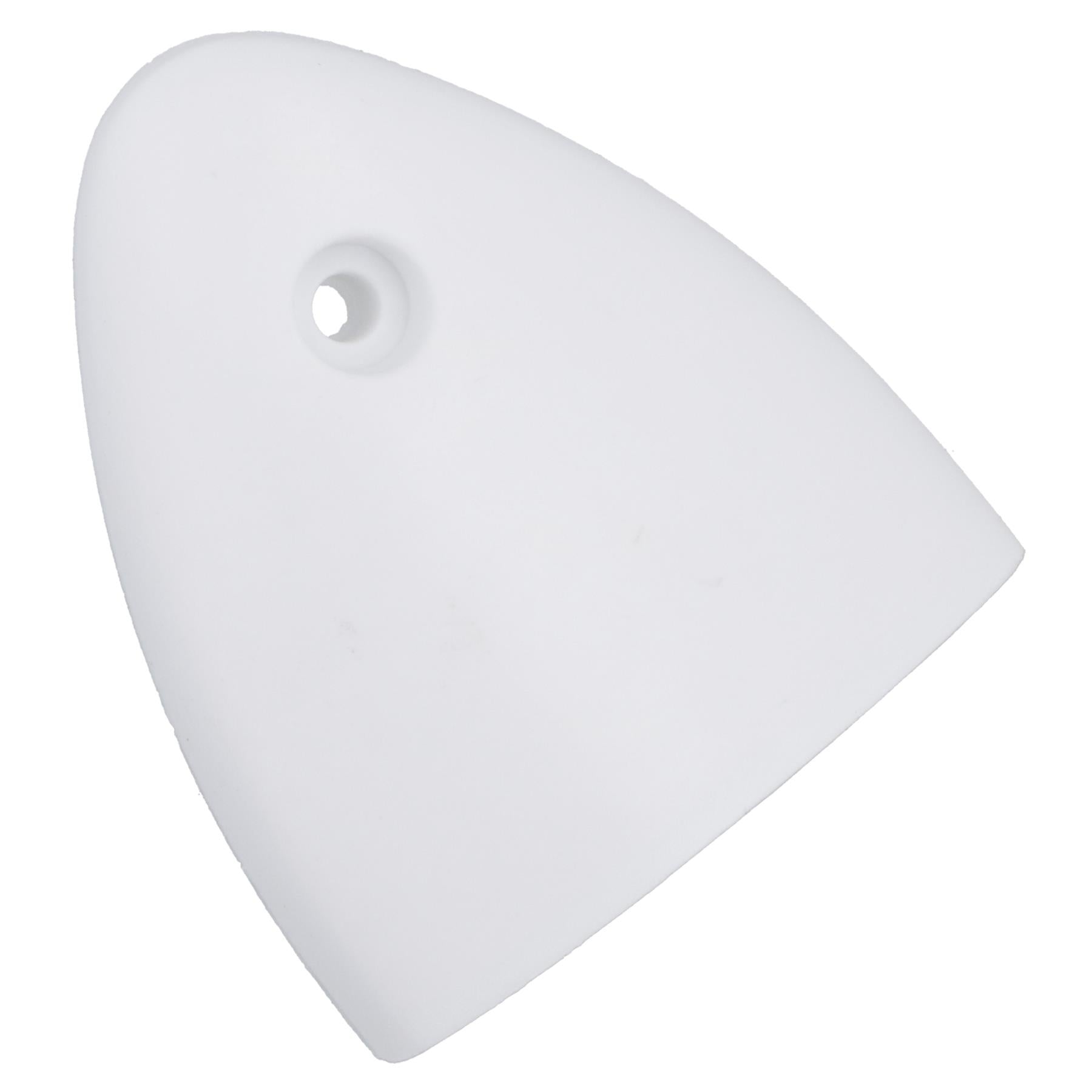 Air Vent Scoop Drain Cover Clamshell Shell Shaped White 56x50x12mm