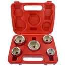 Oil Filter Socket Remover / Removal Tool / Cup Type 24mm - 38mm 5pc Set AN136