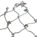 Large White Cargo Net With Wooden Blocks Bird Cage Accessory Climbing Toy