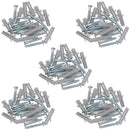 3.5mm x 25mm PZ2 Countersunk Wood Screws Fasteners with Raw Plugs