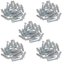 3.5mm x 25mm PZ2 Countersunk Wood Screws Fasteners with Raw Plugs