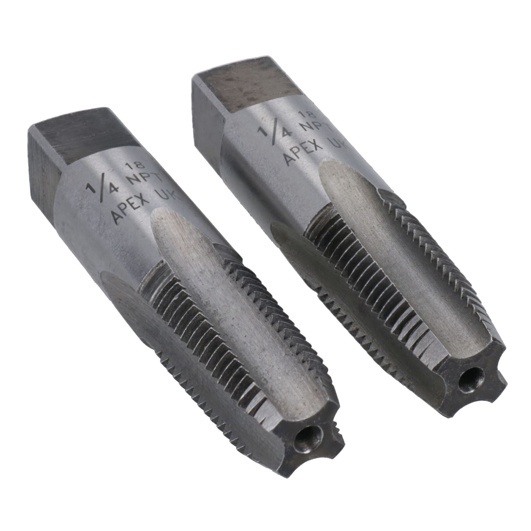 NPT Imperial Tap and Die Tungsten Steel Taper and Plug 1/8" - 1/4"