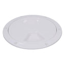 145mm Round Inspection Hatch Waterproof Cover IPX6 White 115mm Cut Out