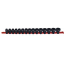 Metric Stubby 1/2" Drive Shallow Sockets With Hex Shank 10mm - 24mm 15pc Set