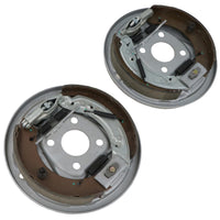 Pair Complete Bolt on Brake Shoe Back Plates for Ifor Williams 250 x 40mm Drum