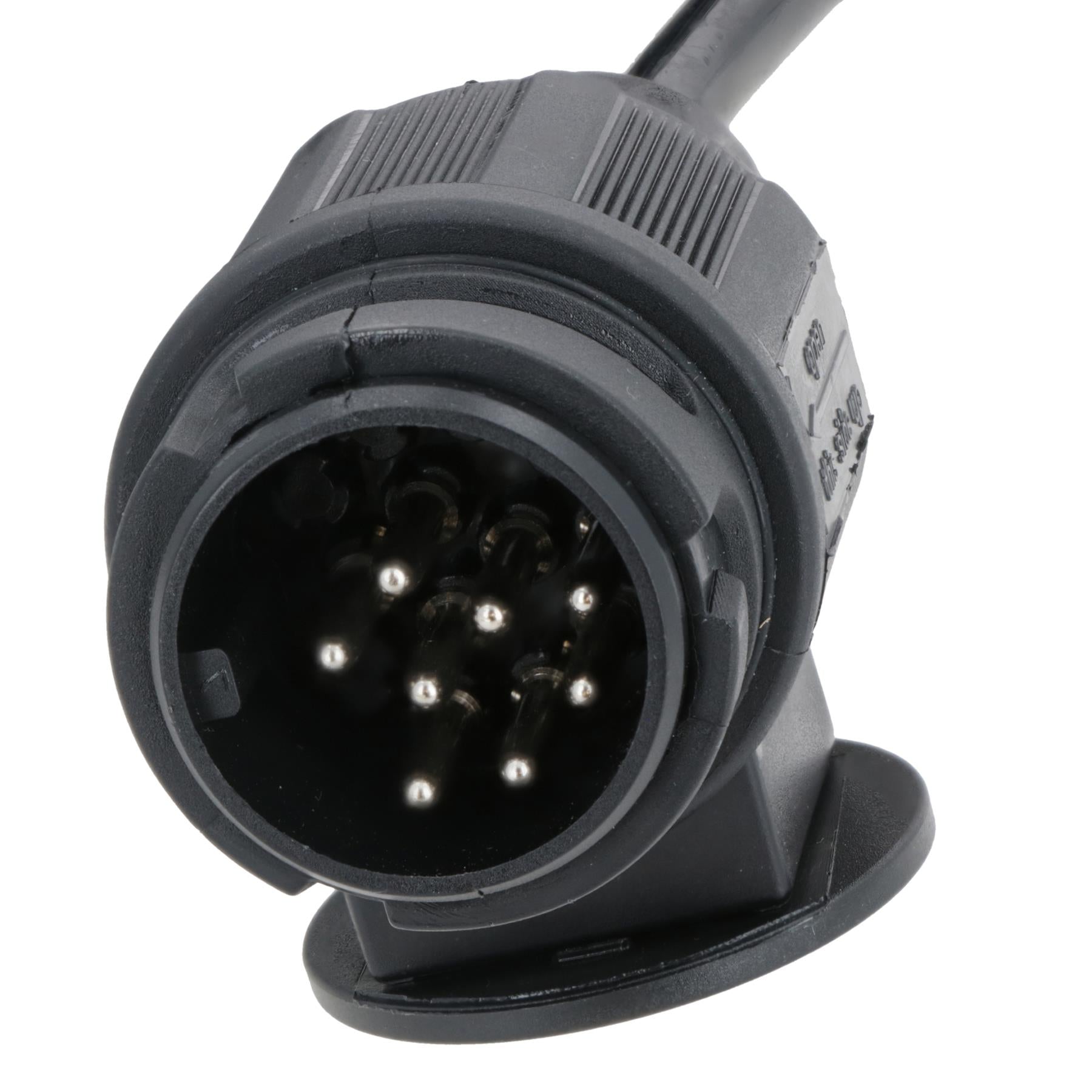 13 Pin Style Plug With Trailer Curly Extension Lead Cable 4 Metres For Ifor Williams