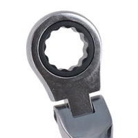 MM Metric Flexible Combination Ratchet Spanner Wrench Bi-Hex 12 Sided 72 Teeth