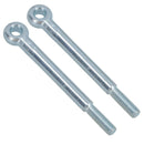 M6 80mm Eye Bolt Single Bolt Zinc Plated Threaded Rings DIN444 Catenary Wire