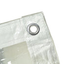 Frosted PVC Tarpaulin Sheet Cover Rain / Waterproof 2m x 3m Market Stalls