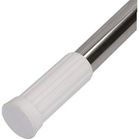 1250 - 2300mm Chrome Extendable Telescopic Straight Shower Rail Adjustable Pole