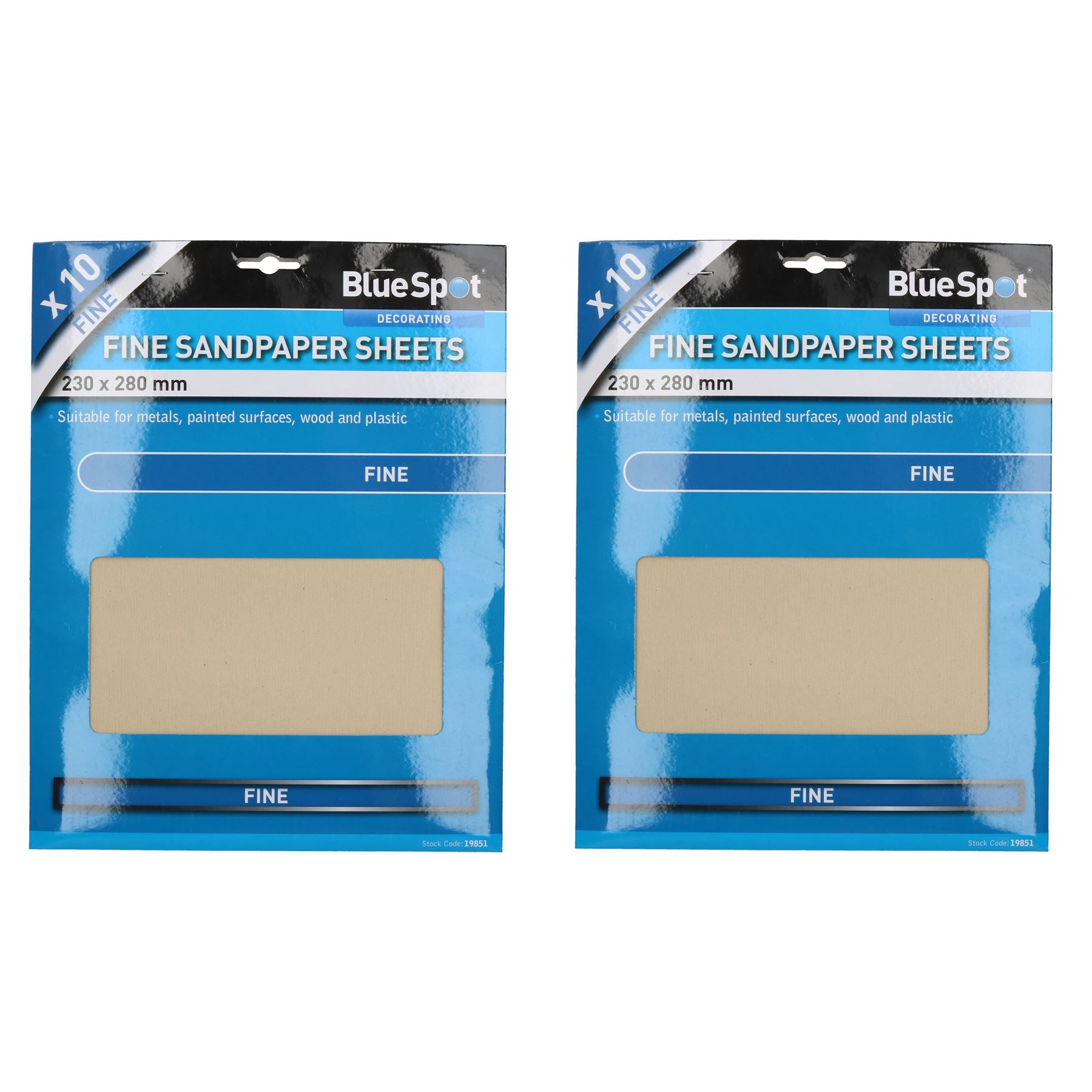 20pc Assorted Sandpaper Sanding Sheets for Metal Wood Plastic Fine 240 Grit