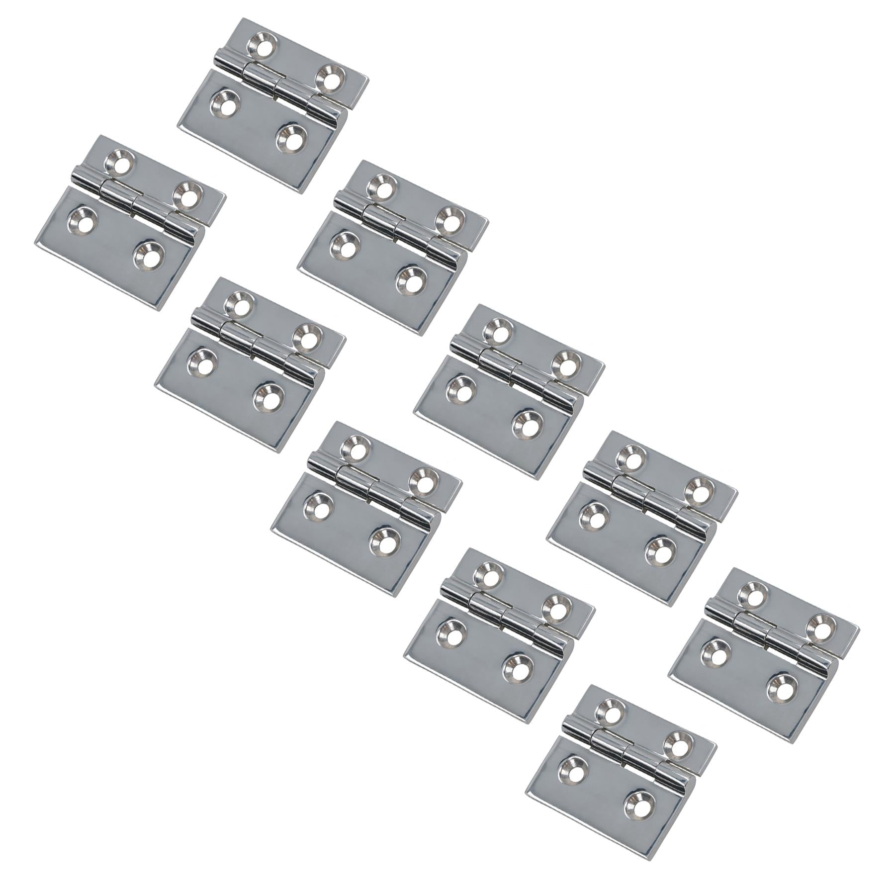 Polished Door Hinge Stainless Steel 61mm x 51mm 316 Marine Cabin Hatch