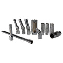 3/8" Drive Glow Spark Plug And Sensor Socket Set Glowplug Sparkplug 11pc