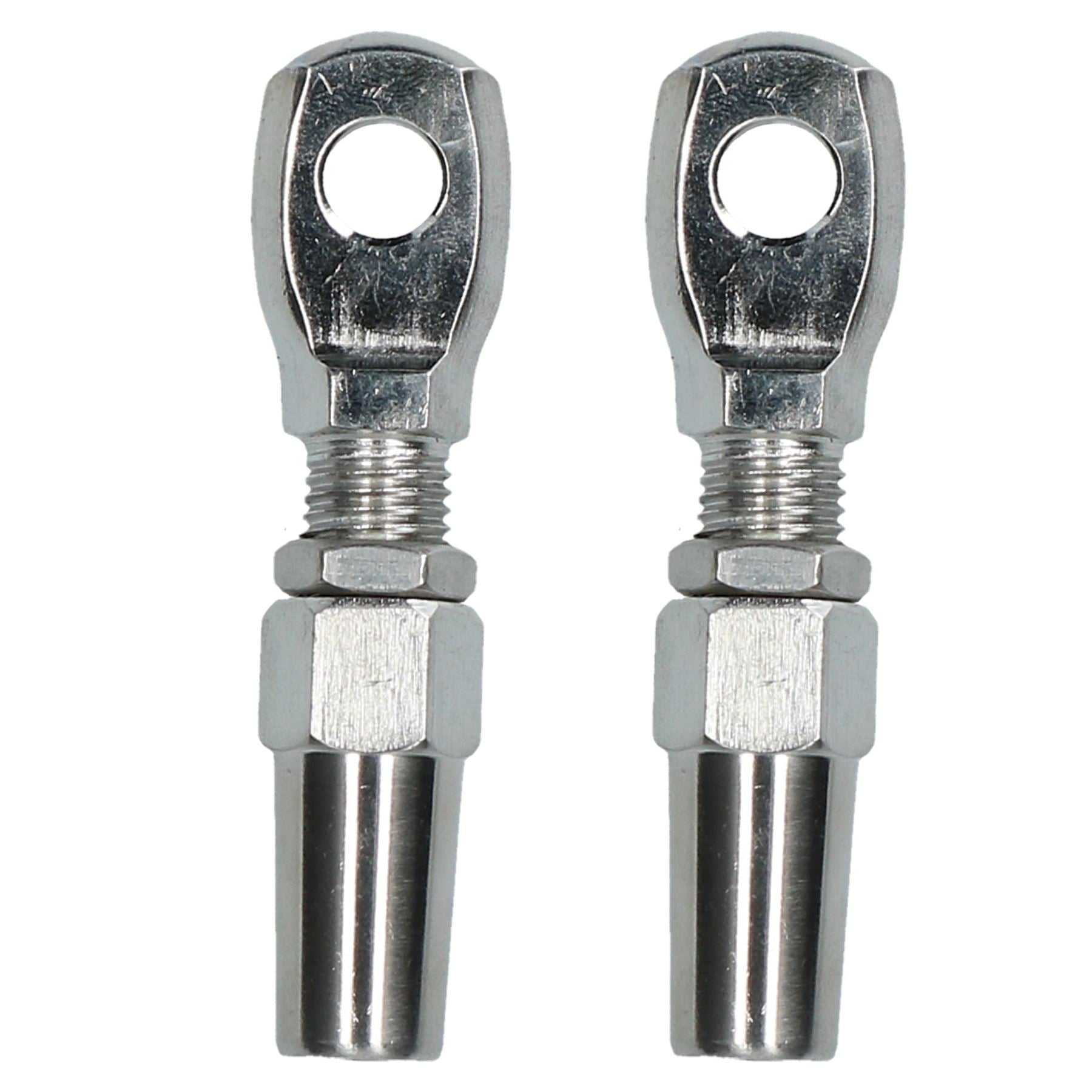 DIY Wire Rope Cable Fitting Swageless Rigging End Fitting Stainless Steel 316