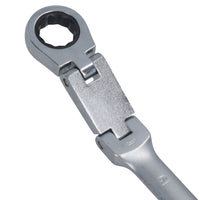 Metric Double Jointed Flexi Ratchet Combination Spanner Wrench 72 Teeth