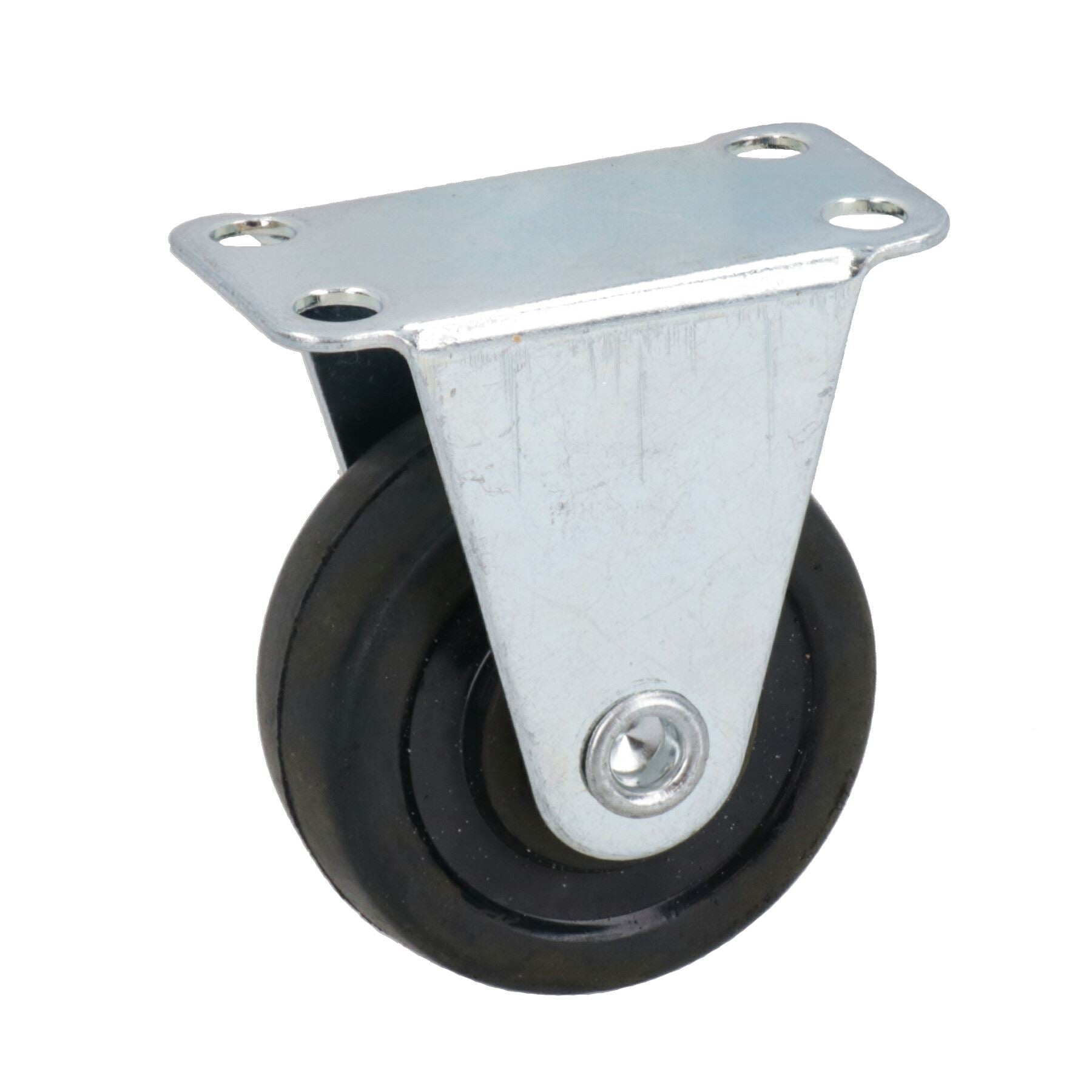 40mm Castor Wheel 4pc Trolley 2 x Fixed & 2 x Swivel Office Rollers TE372