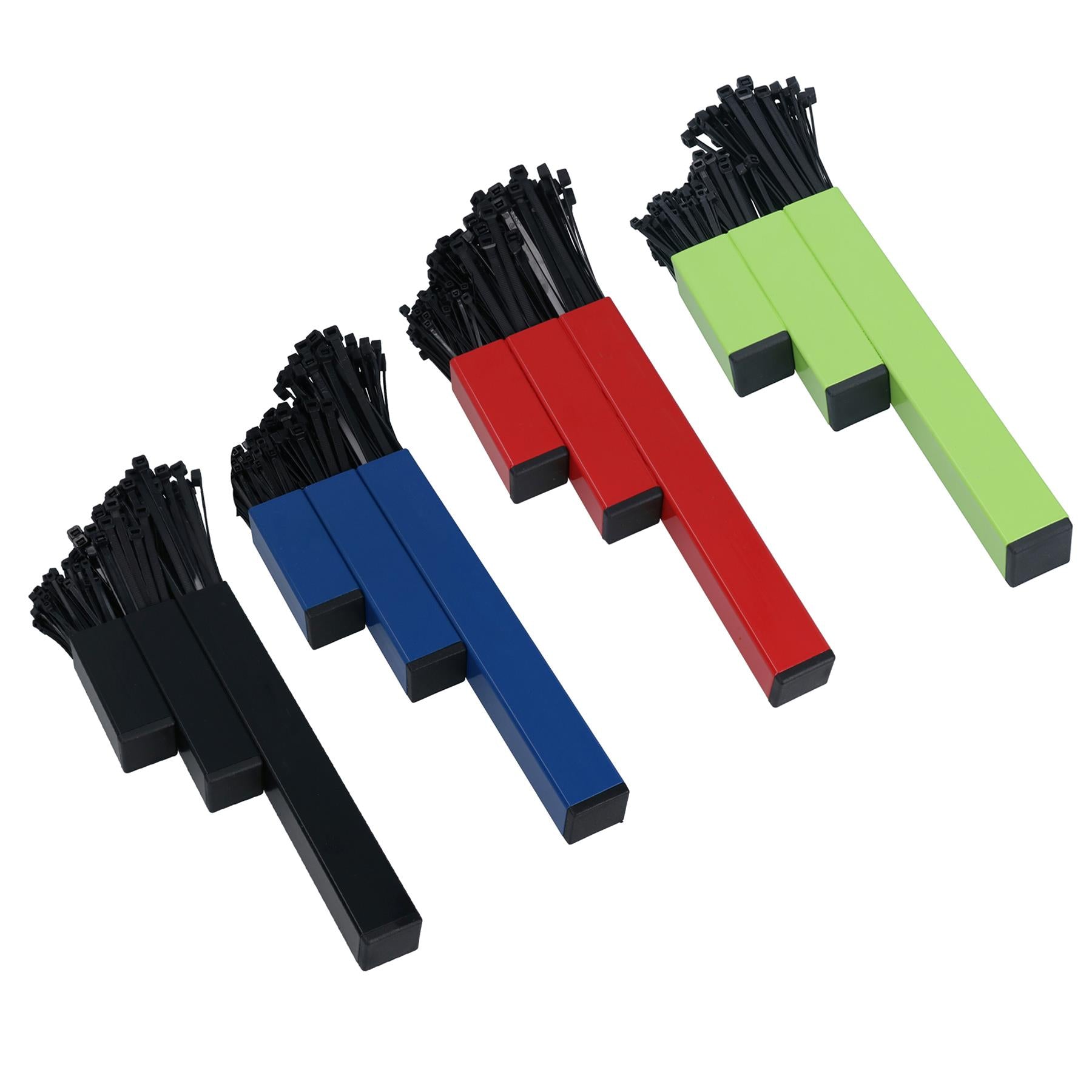 Cable Tie Holder Storage Rack with Magnetic Fixings + 200 Cable Ties ...