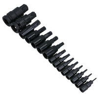 Male Torx Star Impact Impacted Shallow Bit Sockets Mixed Drive T6 – T70 15pc