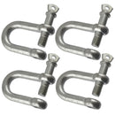 D Shackle Dee Link M6 - M12 Galvanised Steel Lifting Towing Rigging Pin Loop