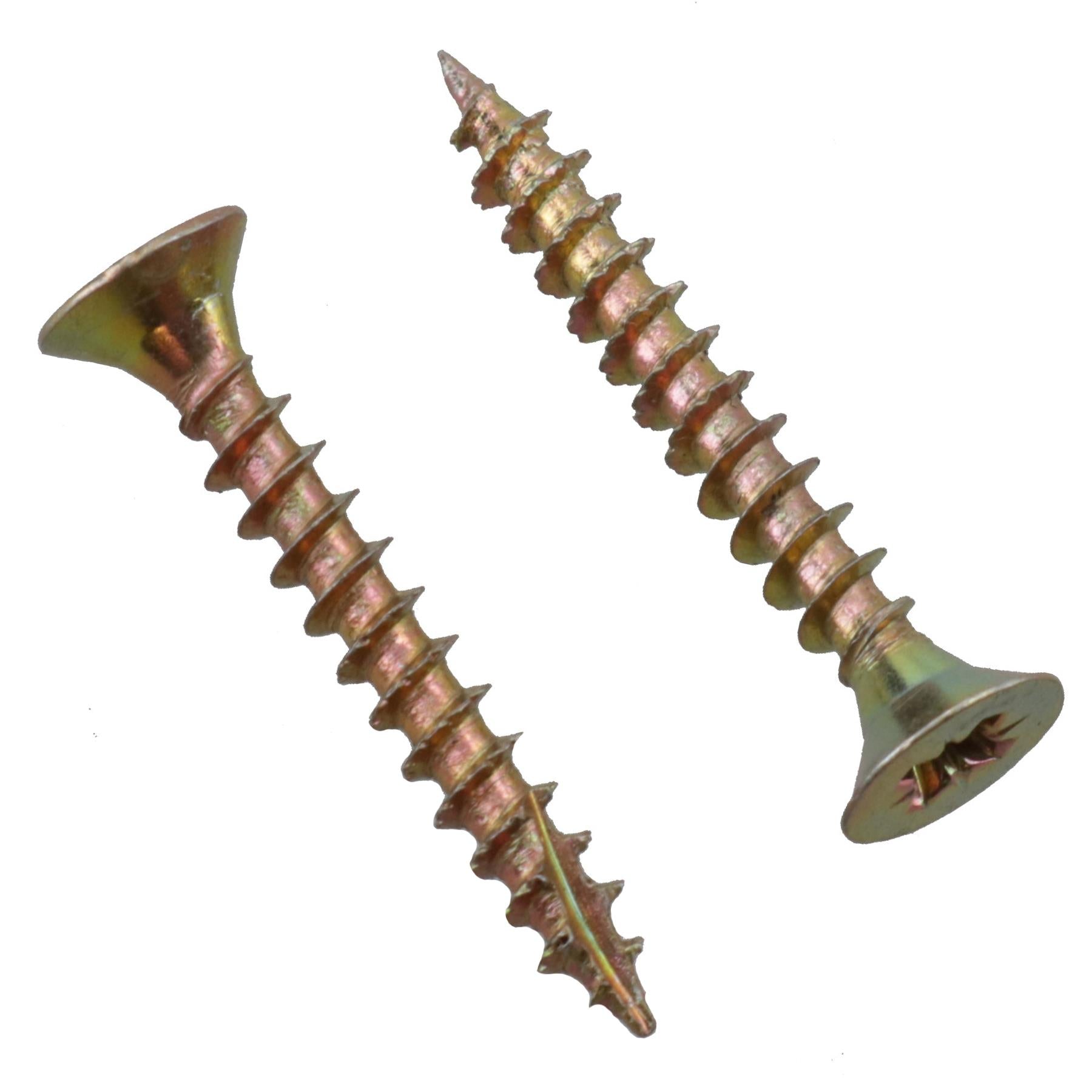 Serrated Wood Screws 4 x 30mm Advanced Multi Countersunk Pozi Drive 1600pc
