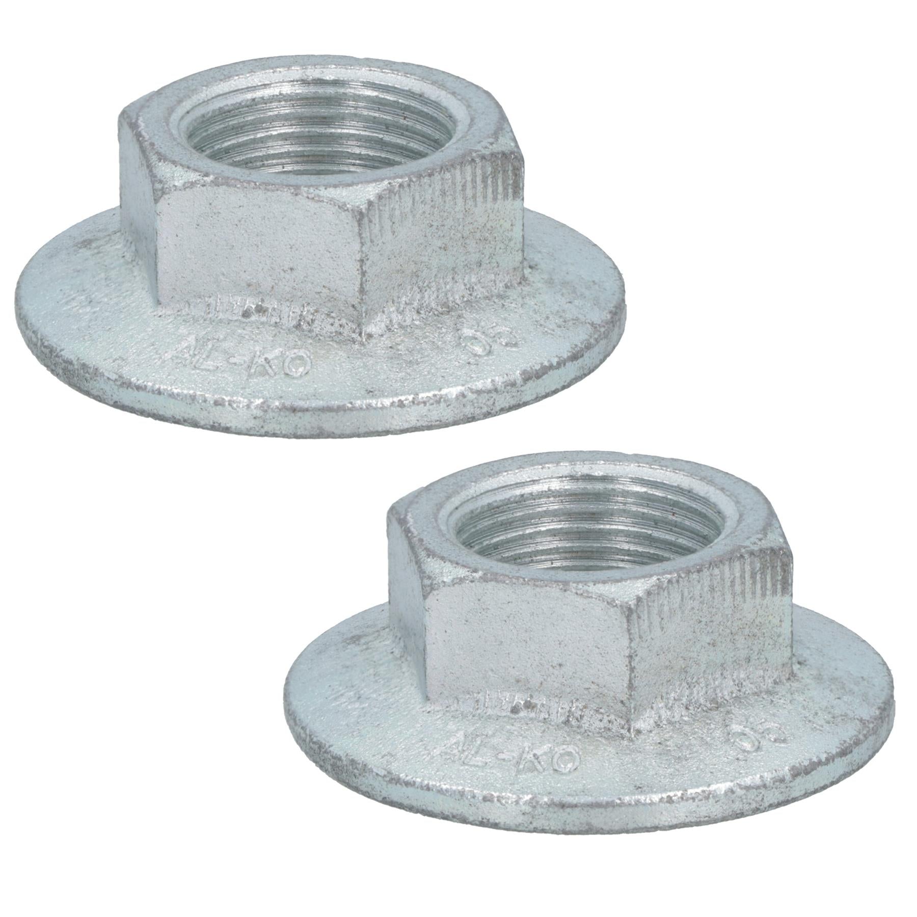 2 Alko Axle Axles Trailer Brake Drum Hub Nut One Shot 27mm x 2.0mm M27