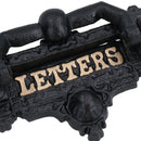 Letter Post Mail Box Slot Flap Plate Cast Iron Wall Front Door Gate Home House