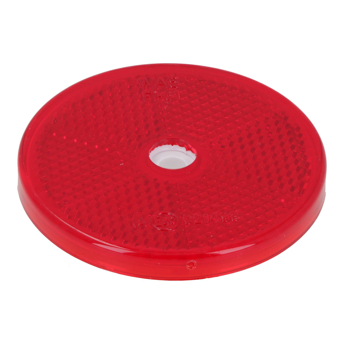 Red Round Circular Reflectors for Driveway Gate Fence Posts Trailer Rears