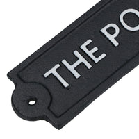 The Poo Room Toilet Cast Iron Sign Plaque Wall Door House Cafe Shop Pub Bar