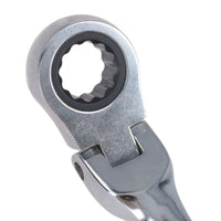 MM Metric Flexible Combination Ratchet Spanner Wrench Bi-Hex 12 Sided 72 Teeth