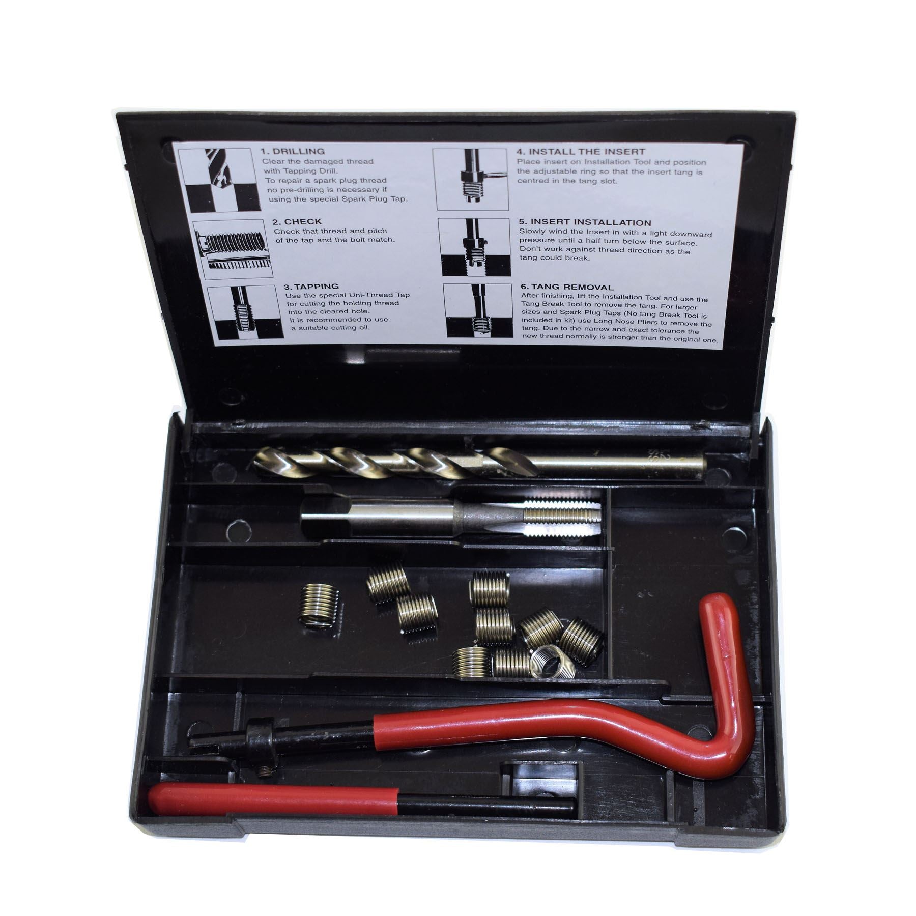 UNF/UNC Imperial Tap Repair Cutter Kit Helicoil Damaged Threads 14pc Kit