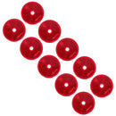 Red Round Circular Reflectors for Driveway Gate Fence Posts Trailer Rears