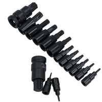 Male Torx Star Impact Impacted Shallow Bit Sockets Mixed Drive T6 – T70 15pc