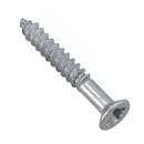 3.5mm x 25mm PZ2 Countersunk Wood Screws Fasteners with Raw Plugs