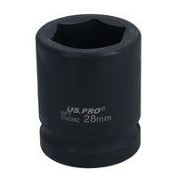 Metric Shallow Impact Impacted European Style Socket 3/4" Drive 6 Sided