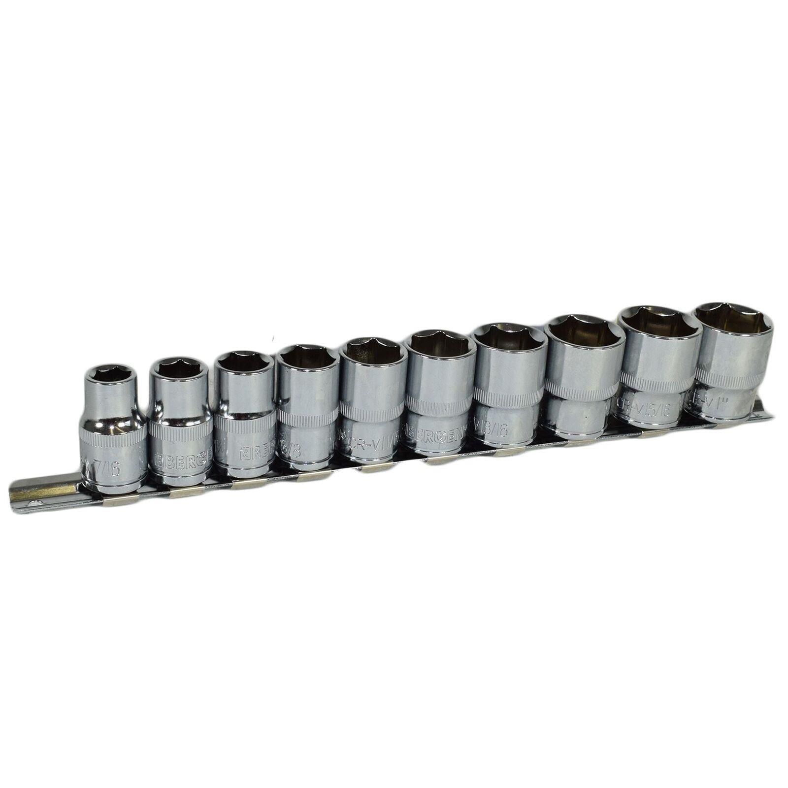 Imperial AF Socket Set SAE Inch Sockets Extensions Ratchets 1/4"dr 3/8"dr 1/2"dr Tool Bag