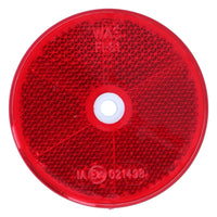 Red Round Circular Reflectors for Driveway Gate Fence Posts Trailer Rears