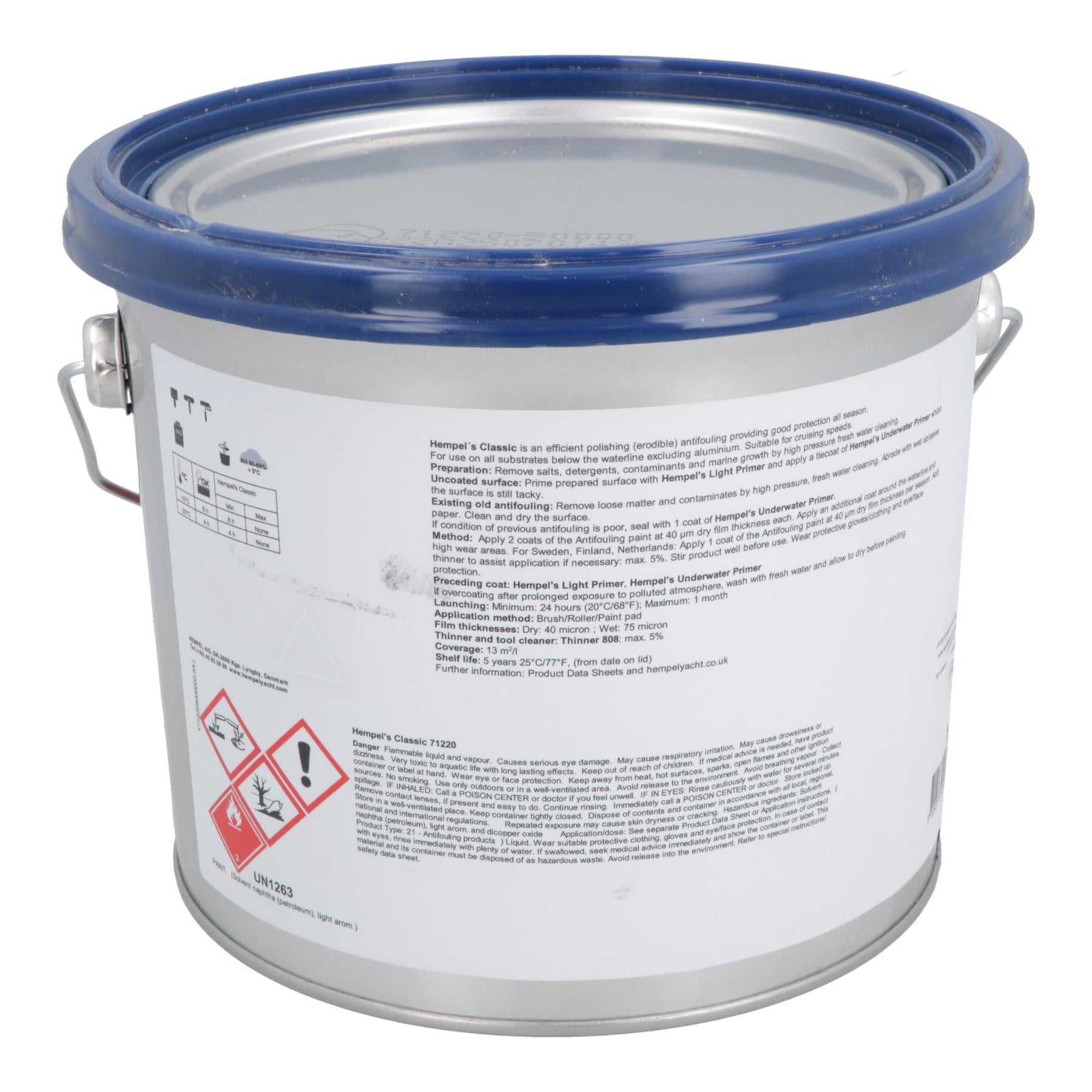 Hempel Classic Antifoul 2.5L Boat Antifouling Marine Paint