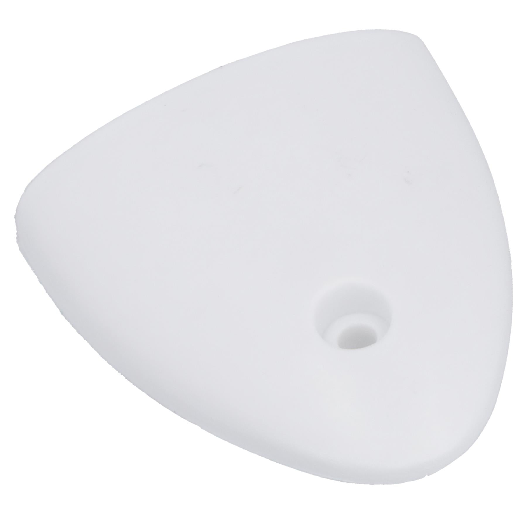 Air Vent Scoop Drain Cover Clamshell Shell Shaped White 56x50x12mm