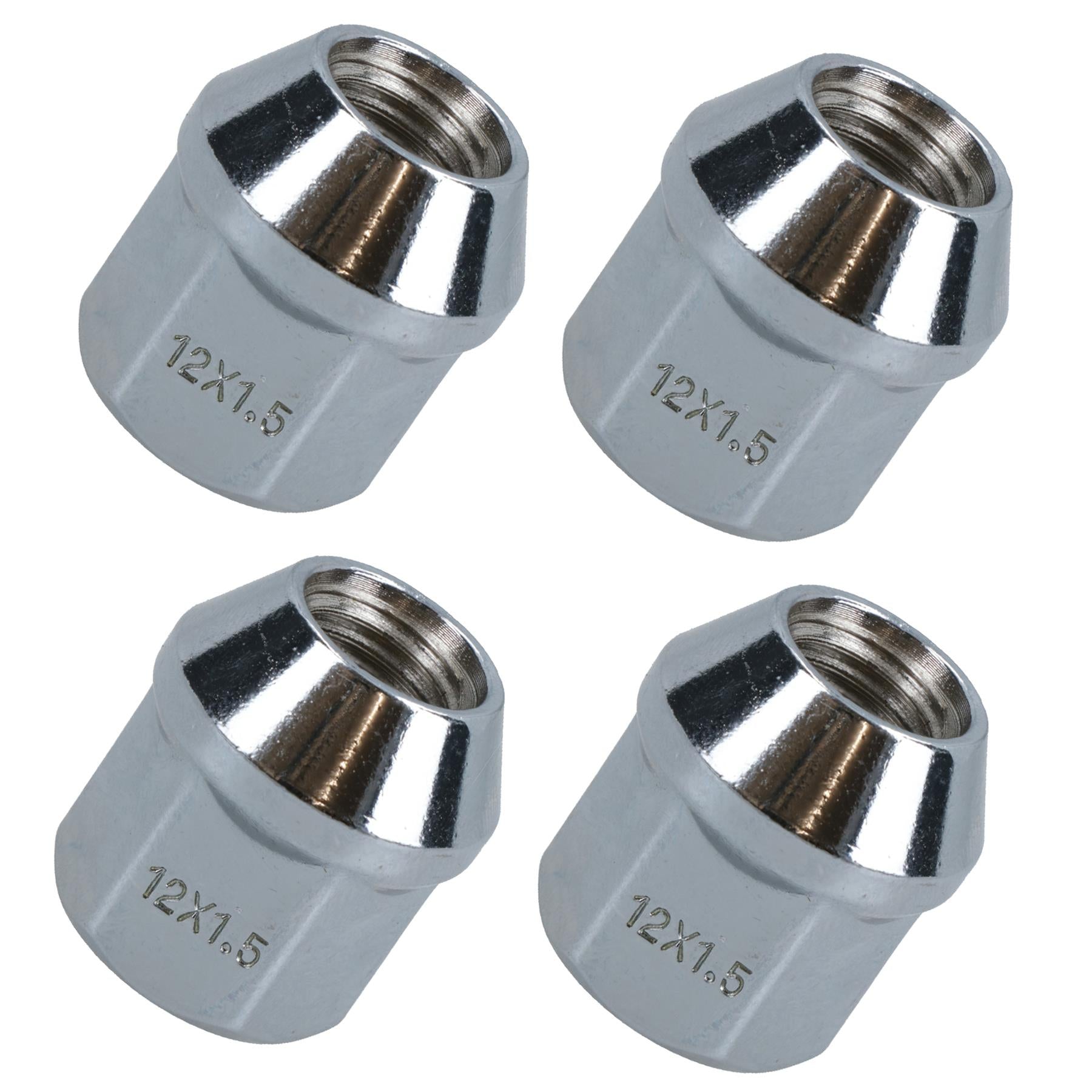 Pack of 4 M12 x 1.5 Wheel Nuts Nut For Trailer Suspension Hubs Trailers
