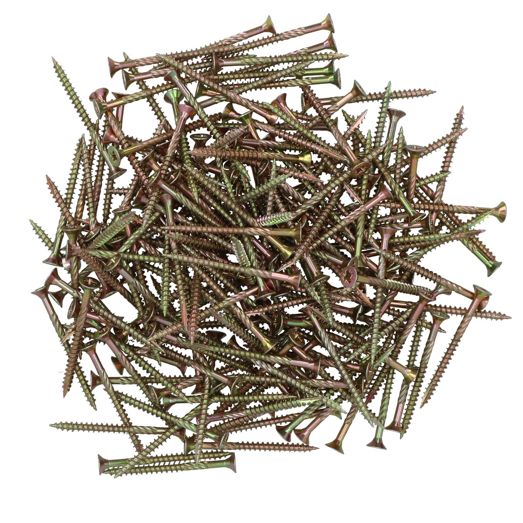 Countersunk Wood Screws 4.0 x 50mm Serrated Edge Prevent Splitting PZ2