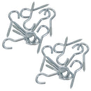 Screw Hook Fasteners Hangers Zinc Coated Finish 12mm Dia 45mm length
